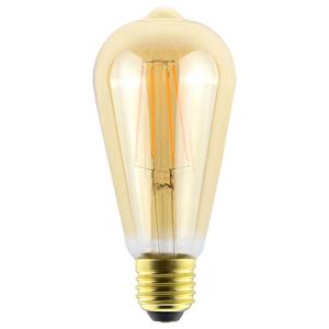 HOFTRONIC™ LED Filament lamp E27 - 9 Watt 950 Lumen - ST64 Edison - 2700K Warmwit licht - Dimbaar - Amber glas
