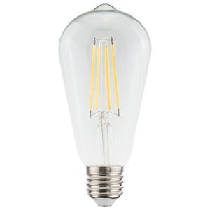 HOFTRONIC™ E27 LED Filament Lamp Edison ST64 - Energielabel A - 3.8 Watt - 806 Lumen - 2700K Warm Wit - Transparant glas