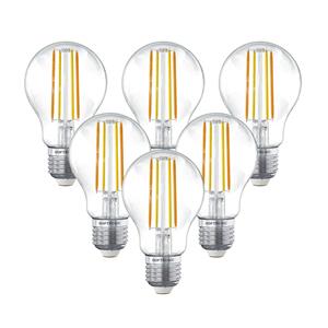 HOFTRONIC SMART Set van 6 Smart E27 LED Filament Lamp - 7W 806lm - A60 Clear - 1800-3000K - Dimbaar