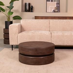 Het Steigerhouthuis LABEL51 Salontafel Milly - Espresso - Mangohout - 70 cm