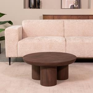 Het Steigerhouthuis LABEL51 Salontafel Olly - Espresso - Mangohout - 90 cm