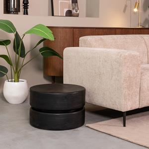 Het Steigerhouthuis LABEL51 Salontafel Milly - Zwart - Mangohout - 50 cm