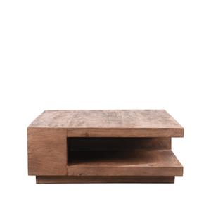 Het Steigerhouthuis LABEL51 Salontafel Square - Espresso - Mangohout - 80 cm