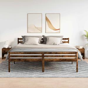vidaXL Nachtkastjes 2 st met lade 39x28x41 cm gerookt eikenkleurig