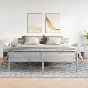 vidaXL Nachtkastjes 2 st met lade 40x34x50 cm betongrijs