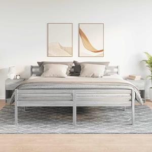 vidaXL Nachtkastjes 2 st met lade 40x34x50 cm grijs sonoma eiken