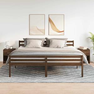 vidaXL Nachtkastjes 2 st met lade 40x34x50 cm bruin eikenkleur