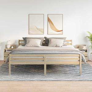 vidaXL Nachtkastjes 2 st met 2 lades 40x33x60 cm sonoma eikenkleurig