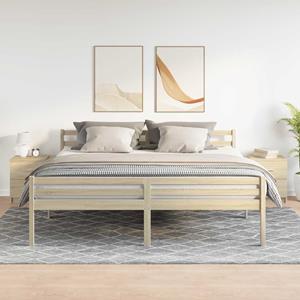 vidaXL Nachtkastjes 2 st met 2 lades 40x36x50 cm sonoma eikenkleurig