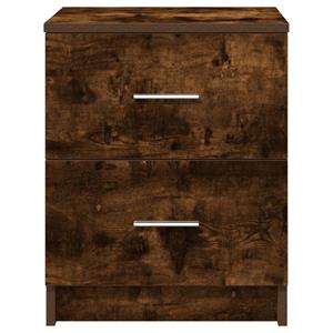 vidaXL Nachtkastjes 2 st met 2 lades 40x36x50 cm gerookt eikenkleurig