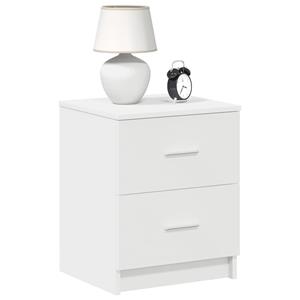 vidaXL Nachtkastjes 2 st met 2 lades 40x36x50 cm wit