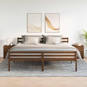 vidaXL Nachtkastjes 2 st met 2 lades 40x36x50 cm bruin eikenkleurig