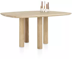 Azulo eetkamertafel 160 x 130 cm - 4-poten