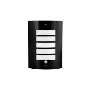 LVT Zwarte buitenlamp Lugo met sensor 8475