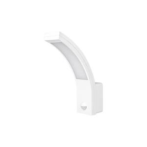 LVT Witte buitenlamp Diron met sensor 9151