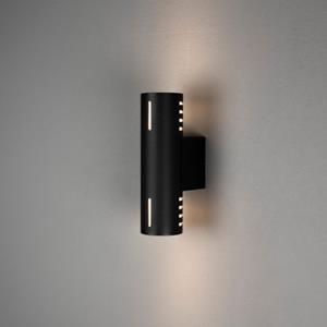 KonstSmide Design wandlamp Cuneo zwart met wit glas 7365-752