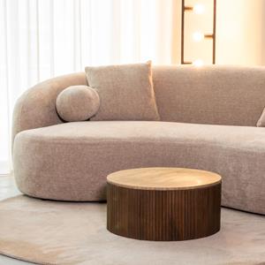 Salontafel Ribble - Espresso - Travertin