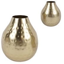 Vaas Metaal Goudkleurig 14 Cm