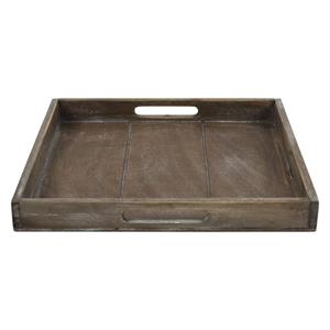 Countryfield Dienblad Claudina Hout S 30x30xH3,5cm Bruin
