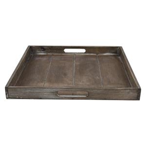 Countryfield Dienblad Claudina Hout M 39x39xH4cm Bruin