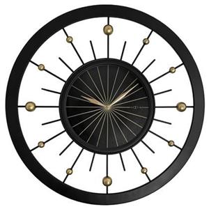 NeXtime  Wandklok 60 cm - Stille - Zwart - Metaal -  'Orbit'