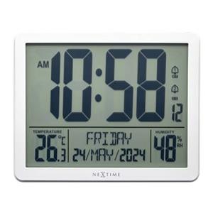 NeXtime  Digitale Tafel-|Wandklok 17,3x14x2,7 cm - RCC - Weerstation