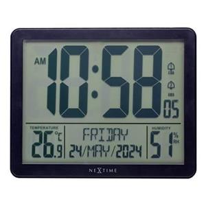 NeXtime  Digitale Tafel-|Wandklok 17,3x14x2,7 cm - RCC - Weerstation