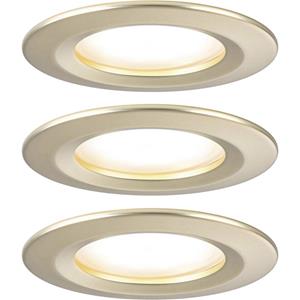 Paulmann 92407 Nova Coin LED-inbouwlamp Set van 3 stuks LED 6 W Goud (mat)