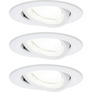 Paulmann 92455 Nova Coin LED-inbouwlamp Set van 3 stuks LED 2.8 W Wit (mat)