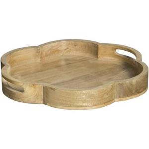 Leen Bakker Dienblad Scallop - naturel - Ø38 cm