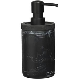 Leen Bakker Zeeppomp Marble - zwart - 16,5xØ7,5 cm