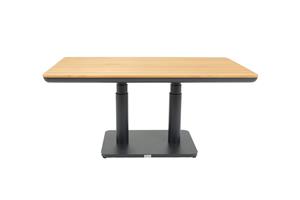Relax In Hoogte Verstelbare Salontafel Parma Up & Down Teak 140 x 80 cm