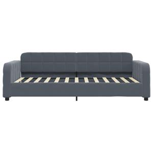 VidaXL Slaapbank 100x200 cm fluweel donkergrijs