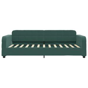 VidaXL Slaapbank 100x200 cm fluweel donkergroen