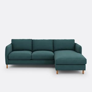 LA REDOUTE INTERIEURS Omvormbare hoekbank, katoen/polyester, Loméo