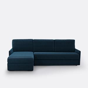LA REDOUTE INTERIEURS Hoekbank-bed in fluweel, Bultex Marta