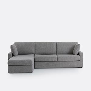 LA REDOUTE INTERIEURS Hoekbank-bed in getextureerde stof, Bultex, Timor