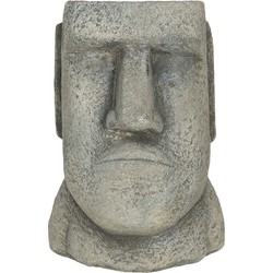 Clayre & Eef Bloempot 11x10x16 cm Grijs Steen Bloempot binnen