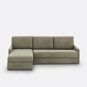 LA REDOUTE INTERIEURS Hoekbank-bed, getextureerde stof, Bultex Marta