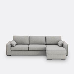 LA REDOUTE INTERIEURS Hoekbank-bed, katoen/linnen, mousse Cécilia