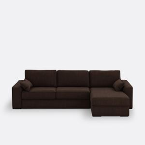 LA REDOUTE INTERIEURS Hoekbank-bed, katoen/linnen, mousse Cécilia