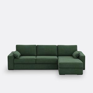 LA REDOUTE INTERIEURS Hoekbank-bed in getextureerde stof, Bultex, Cécilia