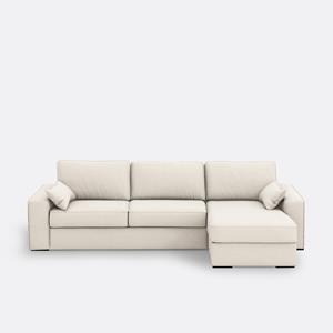 LA REDOUTE INTERIEURS Hoekbank-bed in getextureerde stof, Bultex, Cécilia