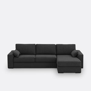 LA REDOUTE INTERIEURS Hoekbank-bed in getextureerde stof, Bultex, Cécilia