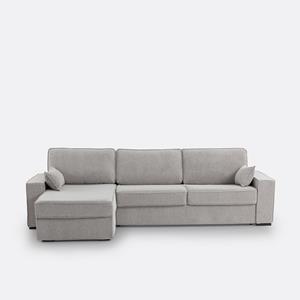 LA REDOUTE INTERIEURS Hoekbank-bed in getextureerde stof, bultex, Cécilia