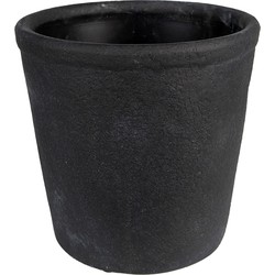 Clayre & Eef Bloempot Ø 16x16 cm Grijs Keramiek Bloempot binnen