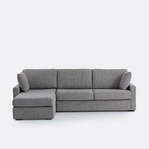 LA REDOUTE INTERIEURS Hoekbank/bed in getextureerde stof, latex, Timor