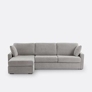 LA REDOUTE INTERIEURS Hoekbank/bed in getextureerde stof, latex, Timor