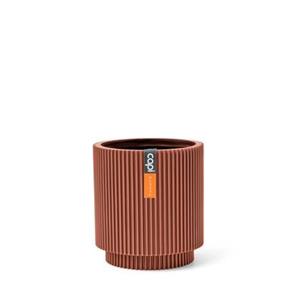 Capi Europe Vaas cilinder Groove Colours - 11x12 - Merlot rood