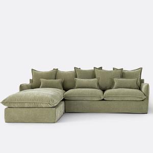 LA REDOUTE INTERIEURS Hoekbank links, mêlee polyester, Odna